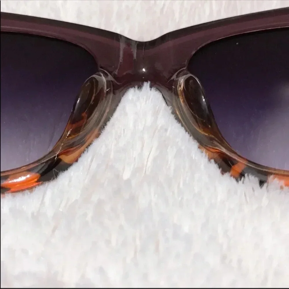 New Dark Brown & Leopard Retro Large Sunglasses